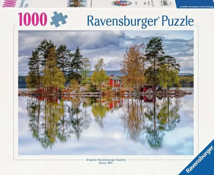 Ravensburger lake in norrbränningen 1000