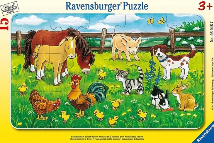 Ravensburger maatilan eläimet 15 p