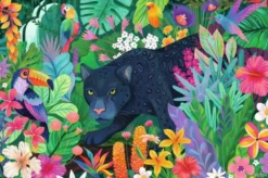 Ravensburger panther in flowery jungle 3000p