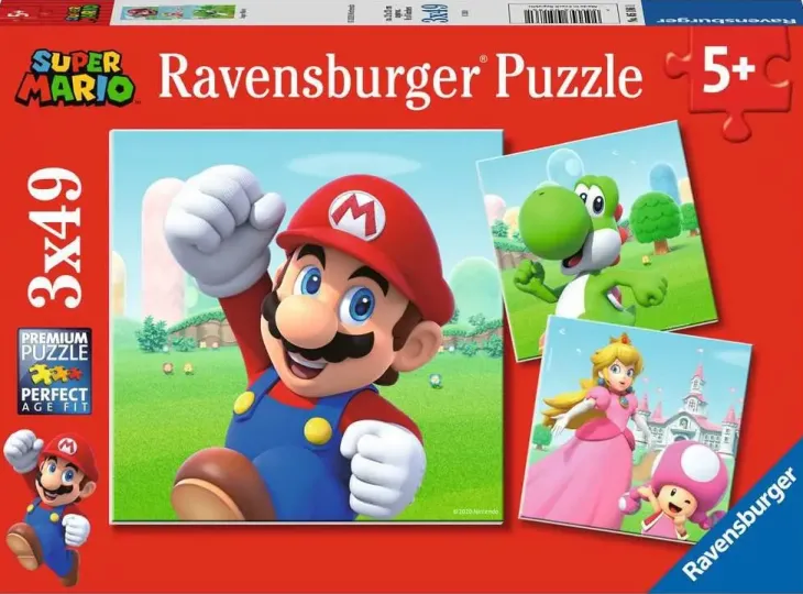 Ravensburger super mario 3x49p