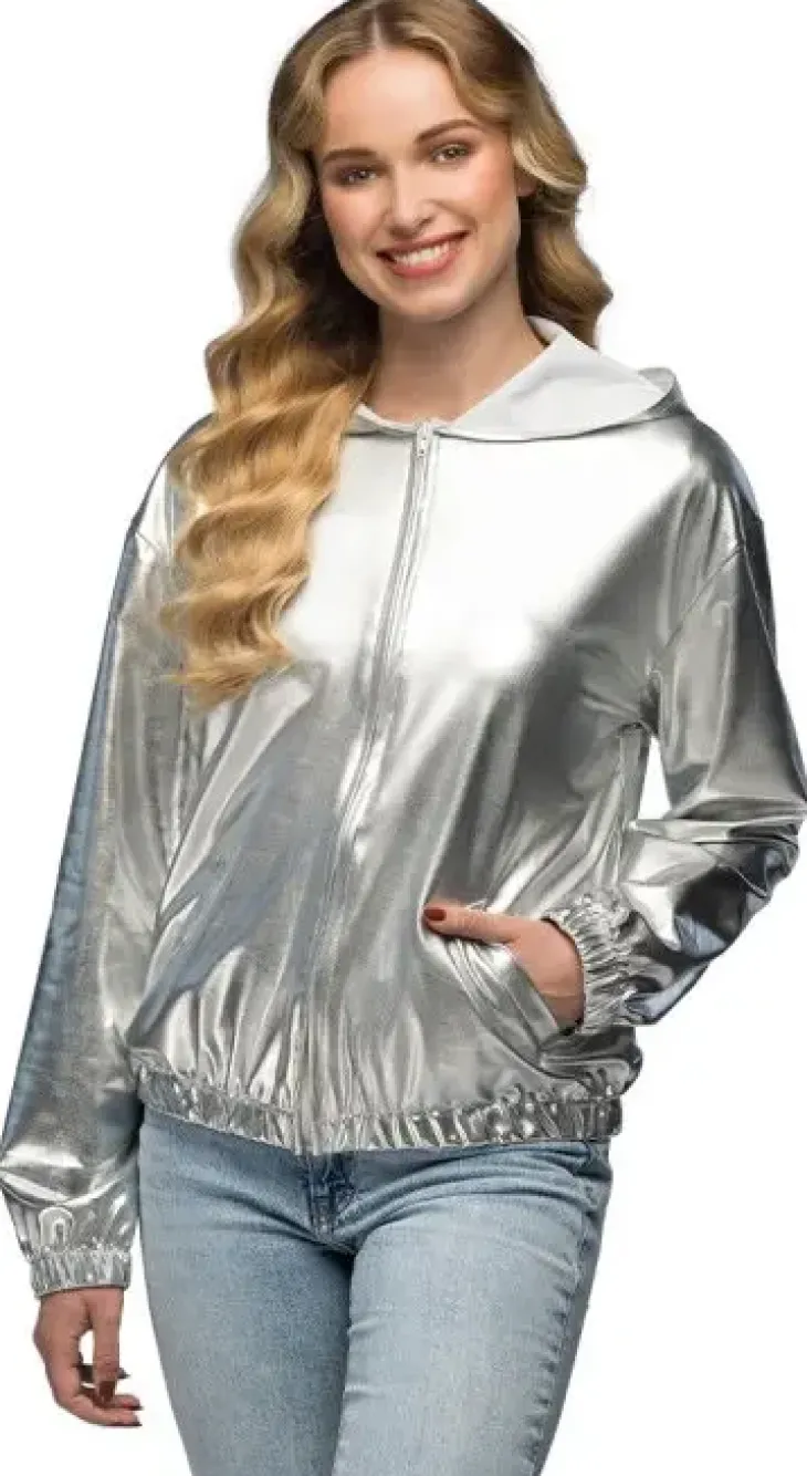 Rave takki hopea l/xl