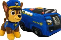 Ryhmä hau vainu ja auto pehmo 15 cm