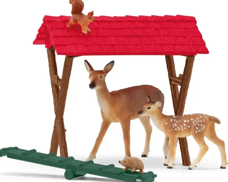 Schleich 42658 metsäneläinten ruokinta