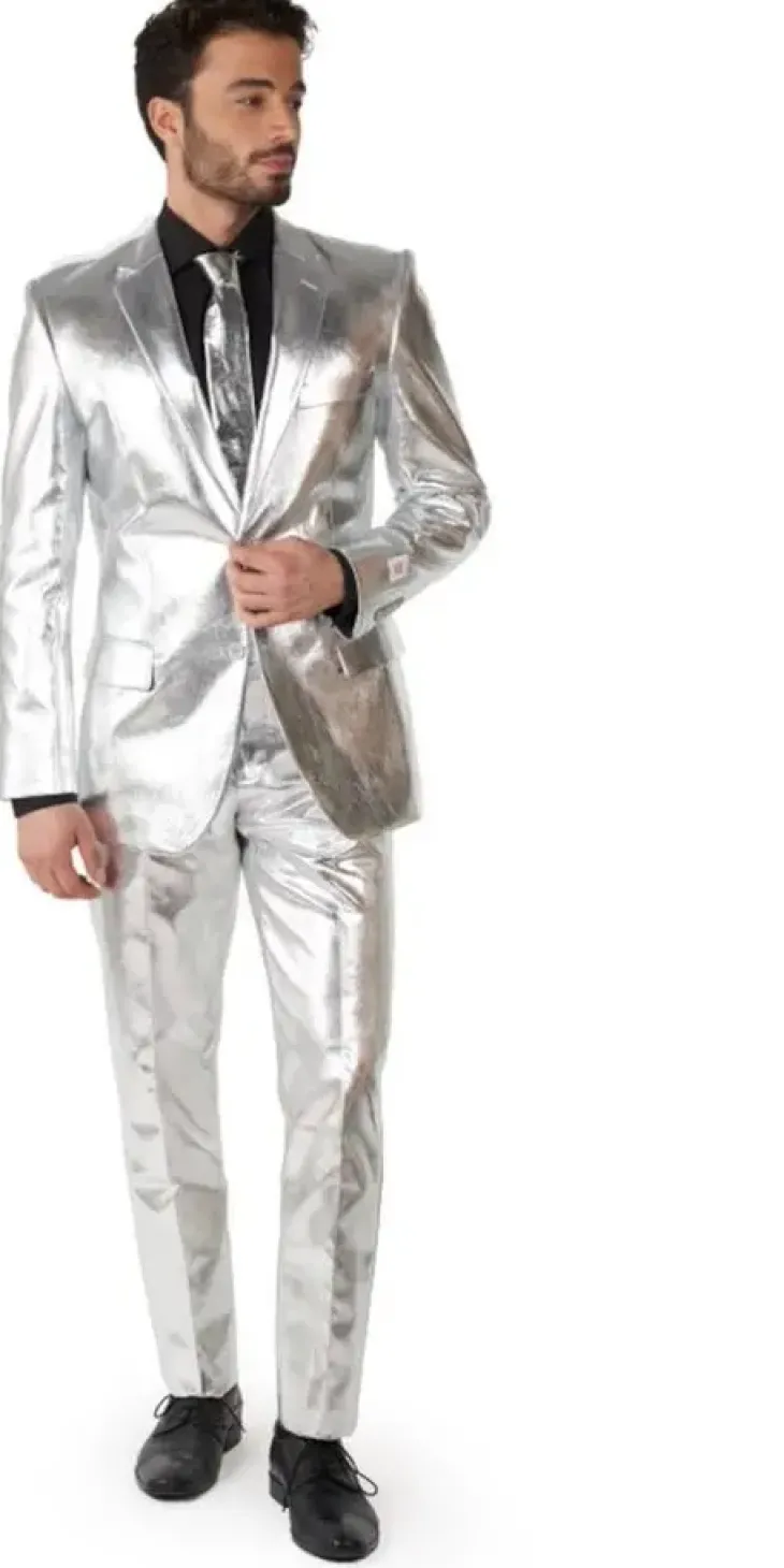 Shiny silver puku opposuits eu 50