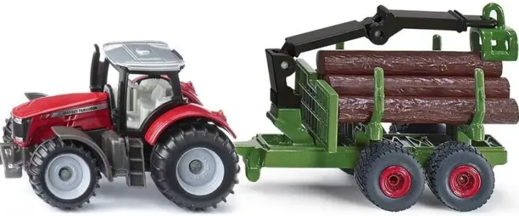 Siku massey ferguson ja tukkikärry