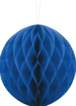 sininen paperinen pallolyhty 20cm