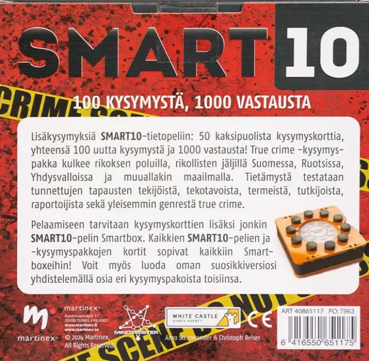 Smart 10 lisäkysymykset true crime