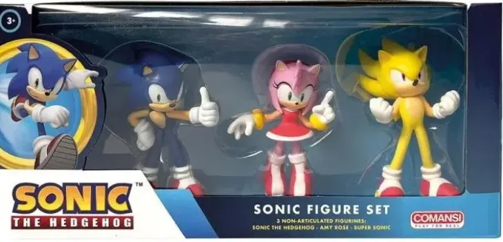 Sonic lahjapakkaus 3 hahmoa