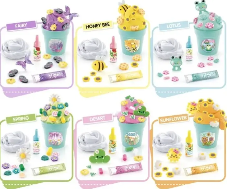 So slime flower mini garden