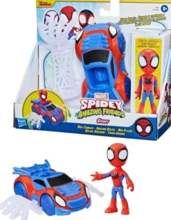 Spidey iron man hahmo ja ajoneuvo