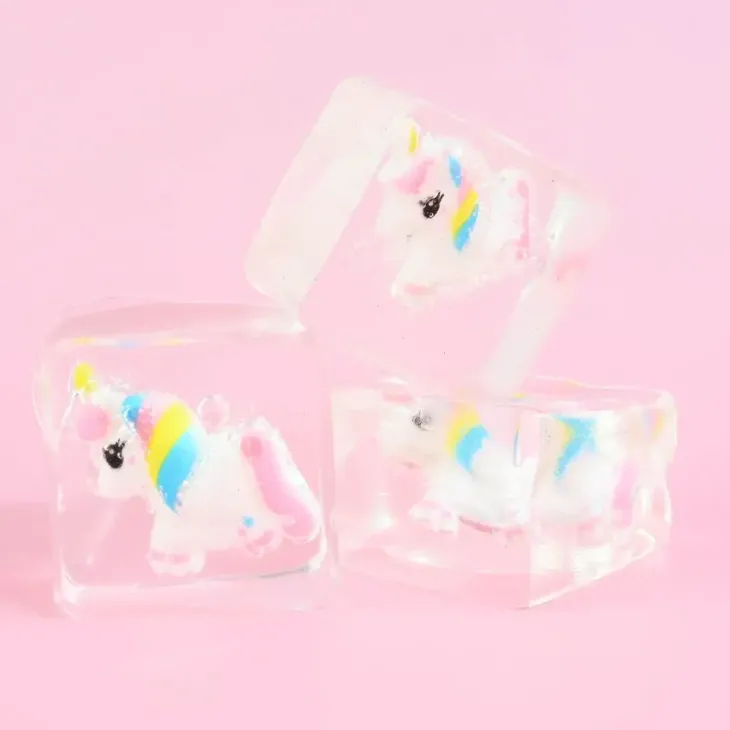 Squeeze ice cube unicorn
