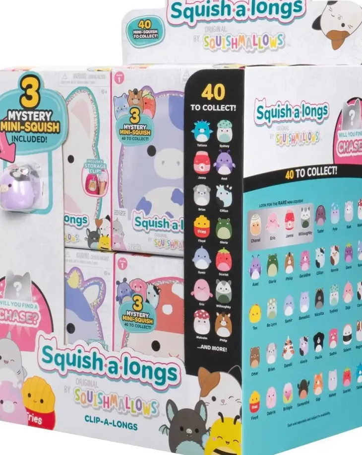Squishmallows squishalongs 2,5 cm clip