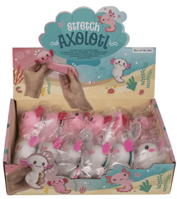 Stretch axolotl hiekkatäytteellä