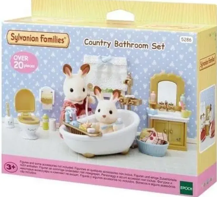 Sylvanian families maalaiskylpyhuonesett