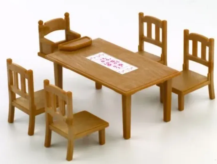 Sylvanian families perheen ruokapöytä
