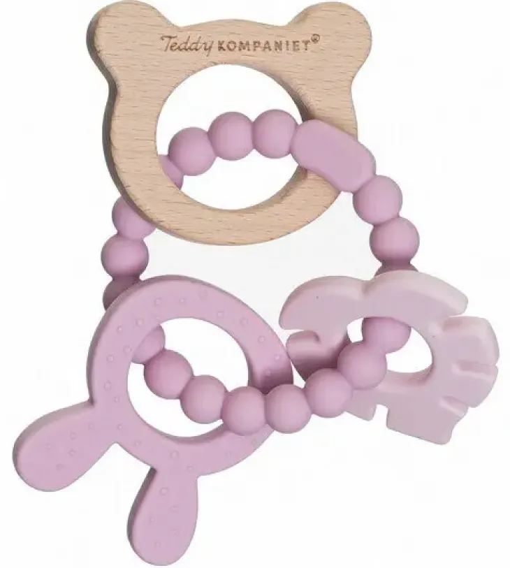 Teddy kompaniet silikoni/puu purulelu