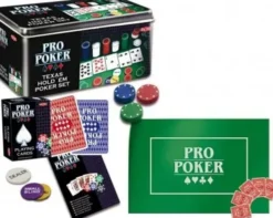 Texas hold´em pokerisetti metallirasia