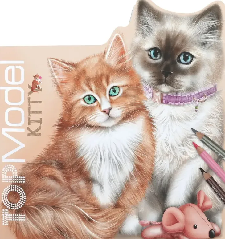 Topmodel värityskirja kitty