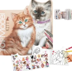 Topmodel värityskirja kitty
