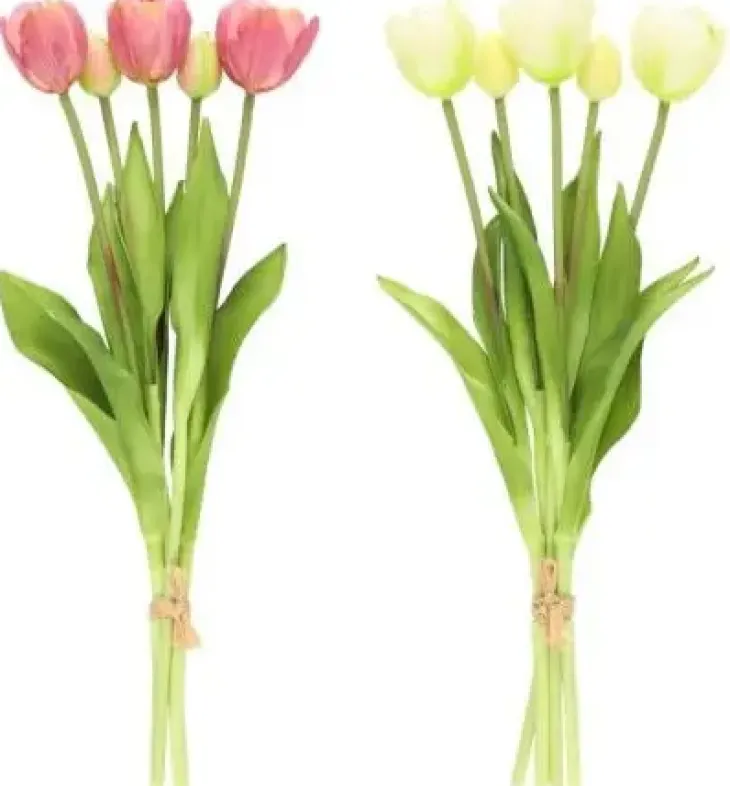 Tulppaanikimppu valkoinen 39 cm