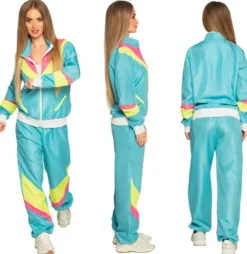 Tuulipuku retro nainen neon l