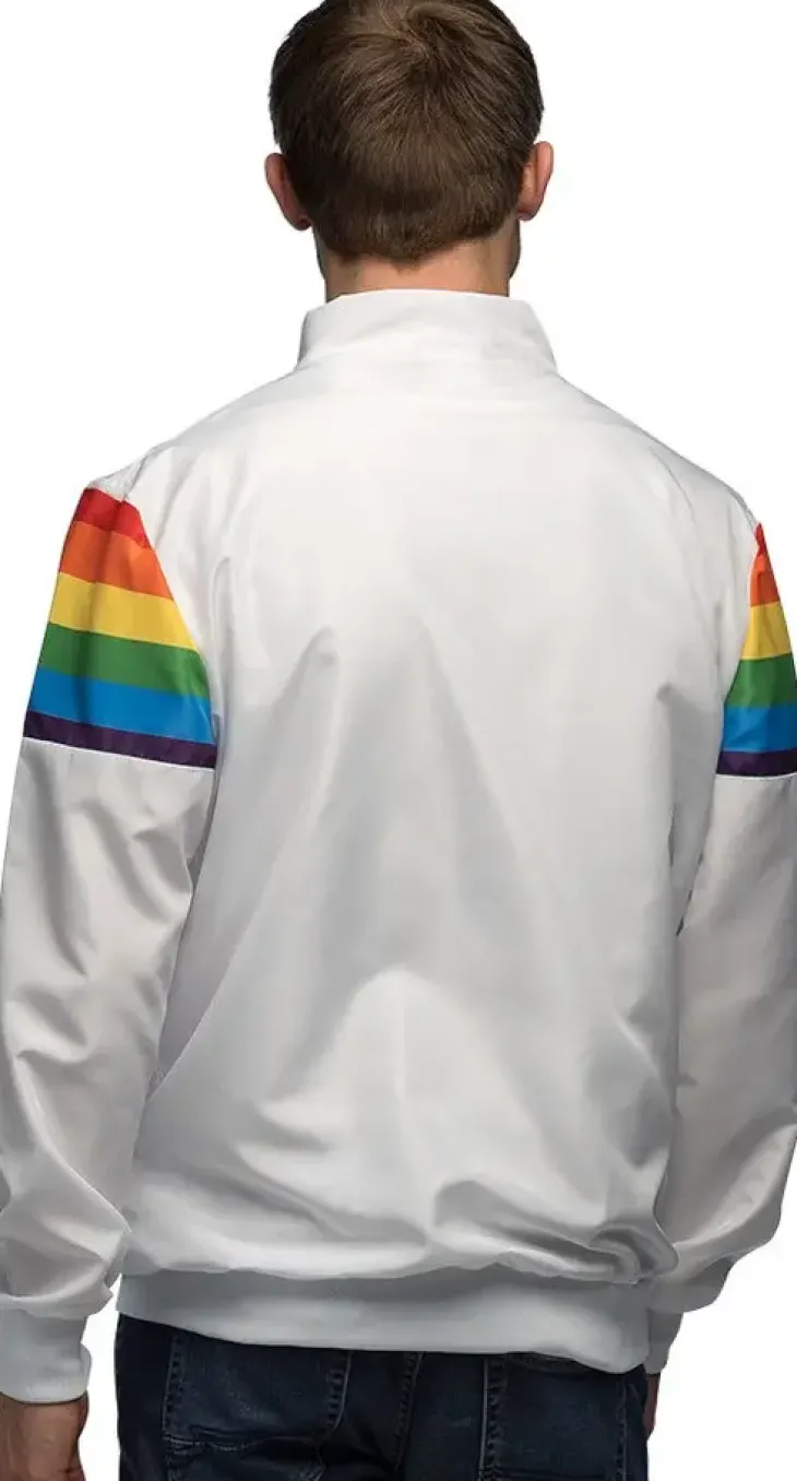 Tuulipuvuntakki vintage rainbow jätkä xl