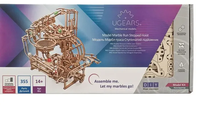 Ugears marble run stepped