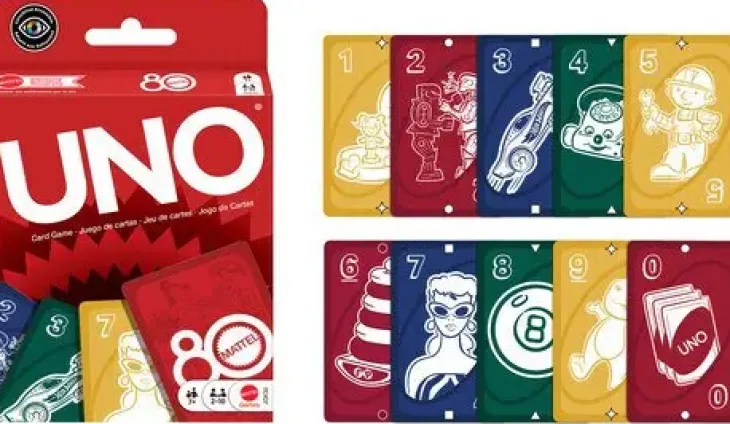 Uno mattel 80th ruby red
