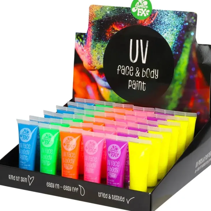 Uv face & body paint neon värit 10ml