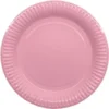 Vaaleanpunainen lautanen 23 cm 8 kpl