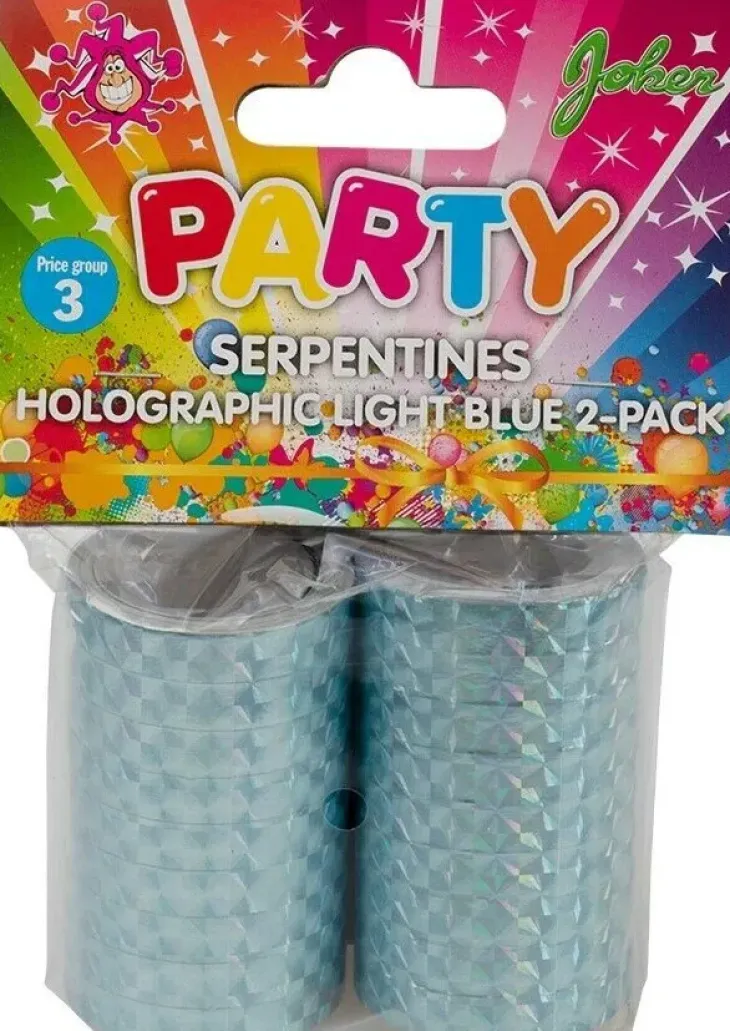Vaaleansininen hologrammi serpentiini