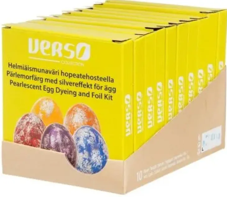 Verso helmiäismunaväri hopeatehosteella