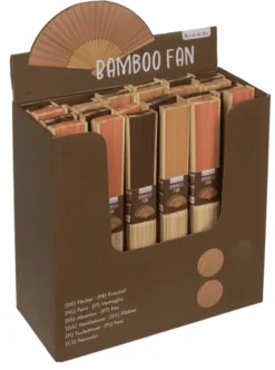 Viuhka luonnonsävy bambu