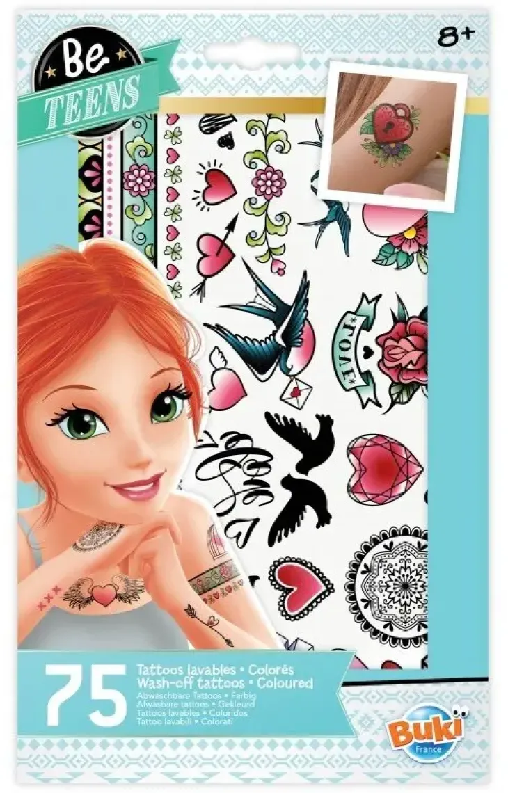 Värilliset tatuoinnit 75kpl