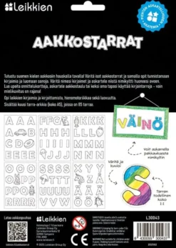 Väritettävät aakkostarrat