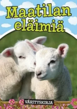 Värityskirja maatilan eläimet