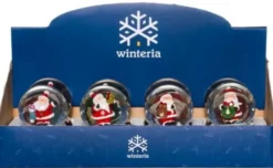 Winteria lumisadepallo 65mm joulupukki l
