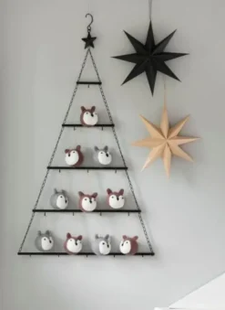 Winteria metallikuusi riippuva musta