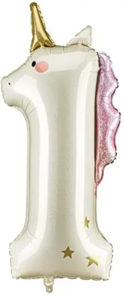 Yksisarvis foliopallo numero 1 93cm